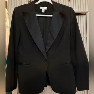 LOFT Black Wool Blend Blazer